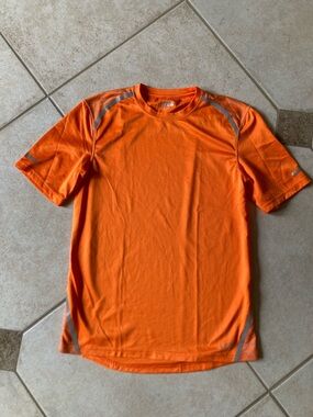 bcg Bright Orange Athletic Tee with Silver Logo